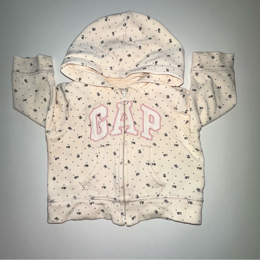 GAP baby Cream Hoodie 6-12M